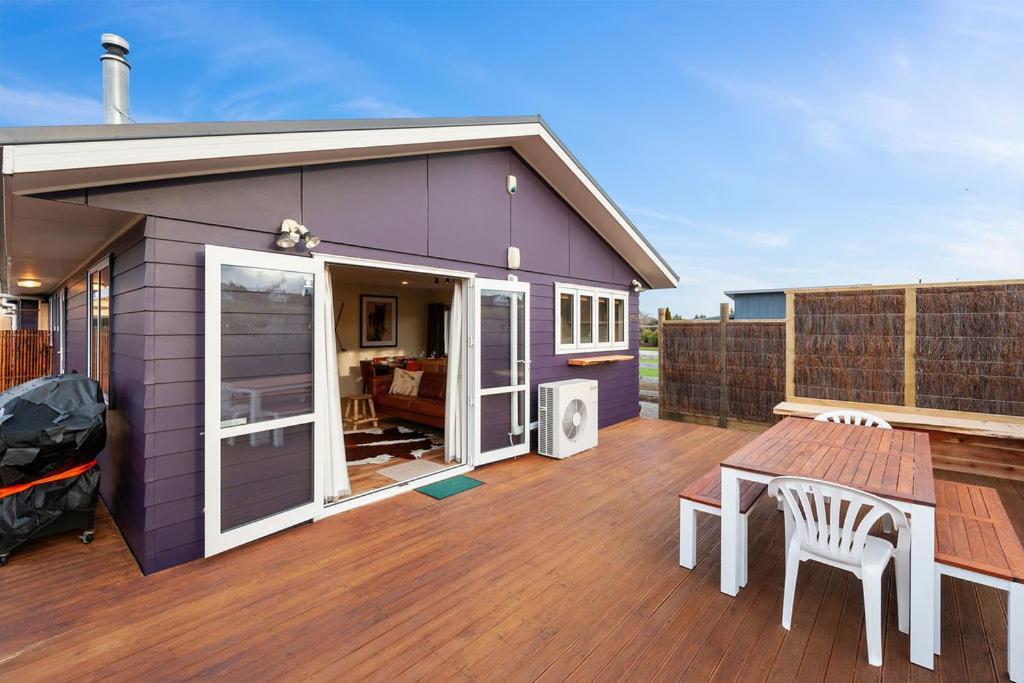 The Purple House - Ohakune Home With Spa Pool Buitenkant foto